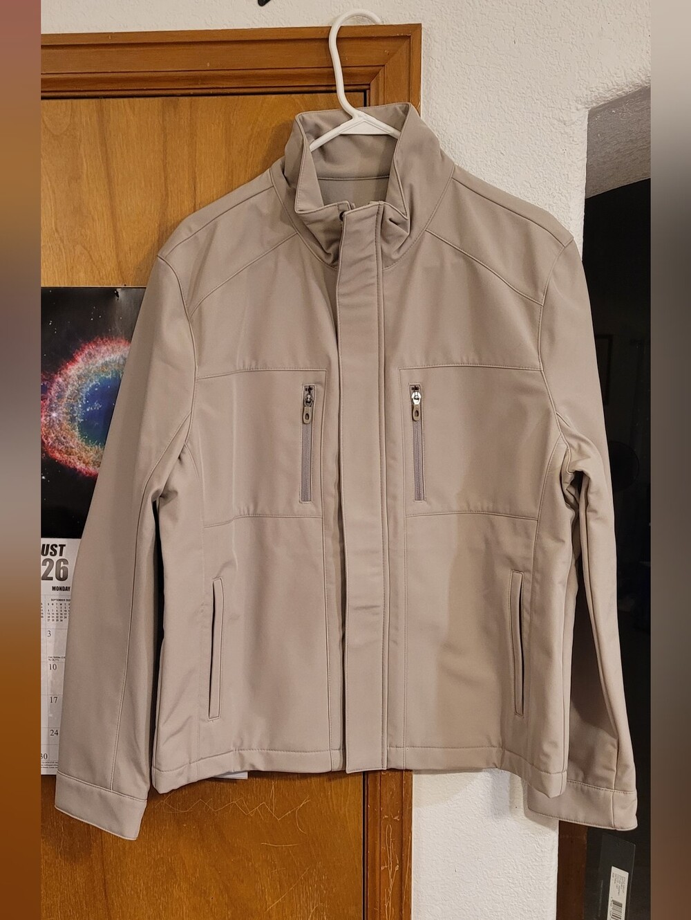 Kenneth Cole Light Taupe Softshell Jacket